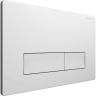 Клавиша смыва для инсталляции TERMINUS CLASSIC кнопка прямоугольник цвет белый 72K24X16W